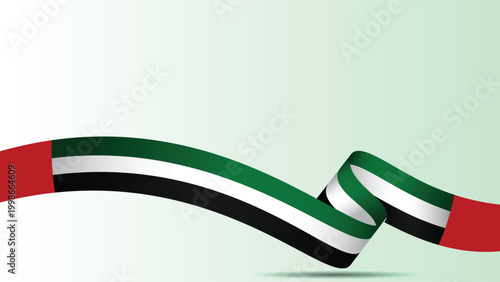 United Arab Emirates flag background vector design. Abstract of United Arab Emirates flag, suit for banner, backdrop, award, certificate, billboard and others