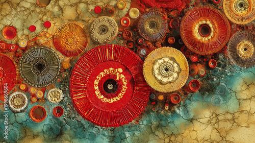 Abstract Bizarre Textures and Strange Weird Backgrounds with Unique Artistic Motifs, Surreal Chaotic Graphic Resources for Modern Design, Digital Art Pattern Backdrop