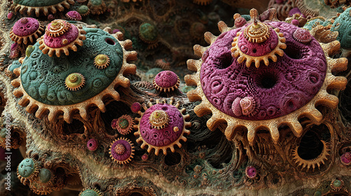 Abstract Bizarre Textures and Strange Weird Backgrounds with Unique Artistic Motifs, Surreal Chaotic Graphic Resources for Modern Design, Digital Art Pattern Backdrop