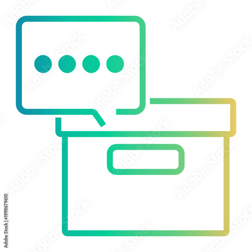 suggestion Line Gradient Icon