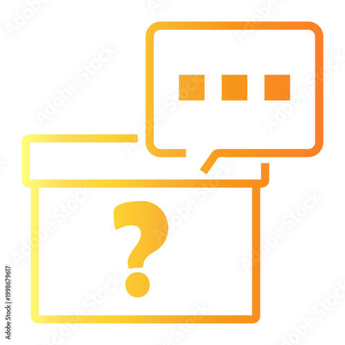 suggestion Line Gradient Icon