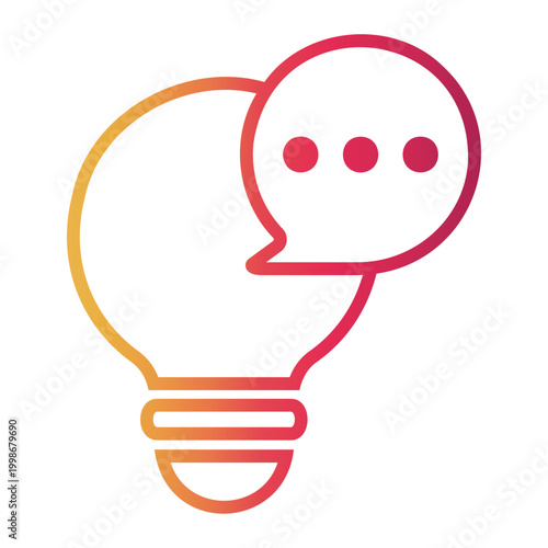 suggestion Line Gradient Icon