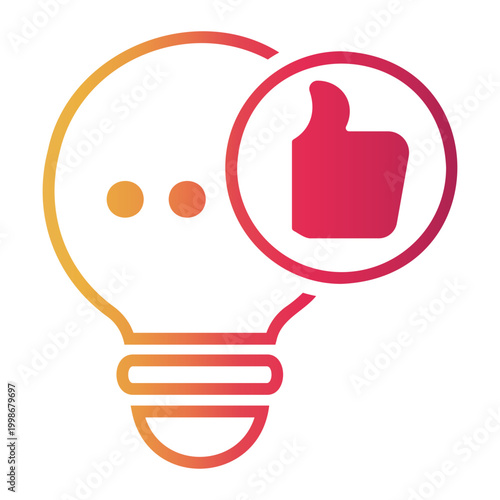 suggestion Line Gradient Icon