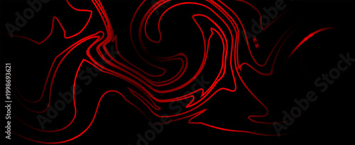 4K Abstract red gas or smoke clouds are on a dark background. Use this graphic of an abstract background as a backdrop.