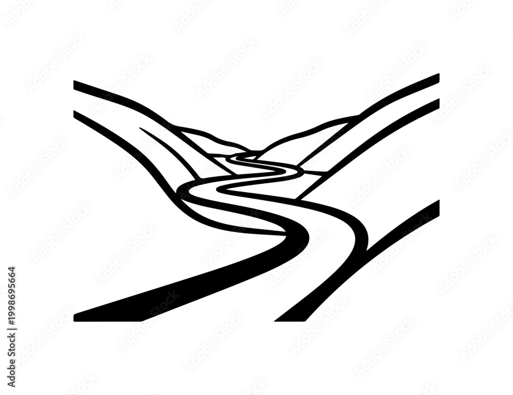 Fototapeta premium Abstract Roadway Vector Illustration