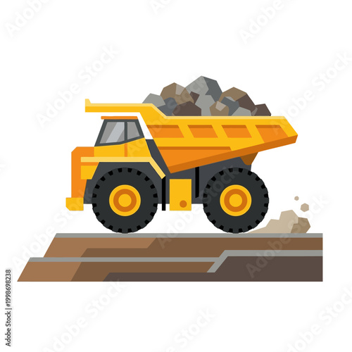 big truck carrying coal