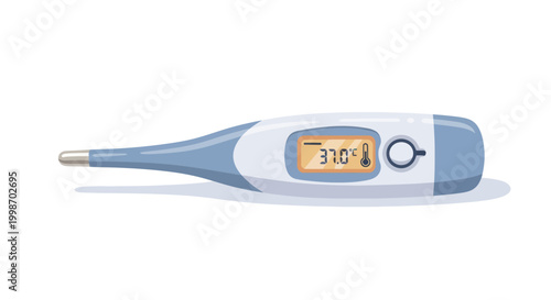 Digital Medical Thermometer Displaying Temperature for Health Monitoring.