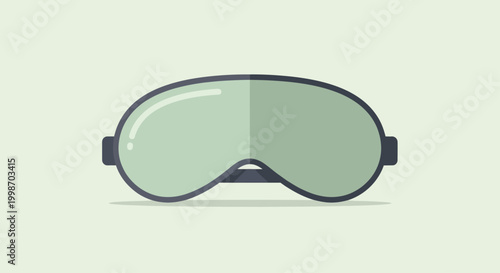 Simple Flat Design Sleep Mask for Eye Comfort.