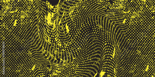 Yellow color grunge textured old abandoned concrete floor surface for background