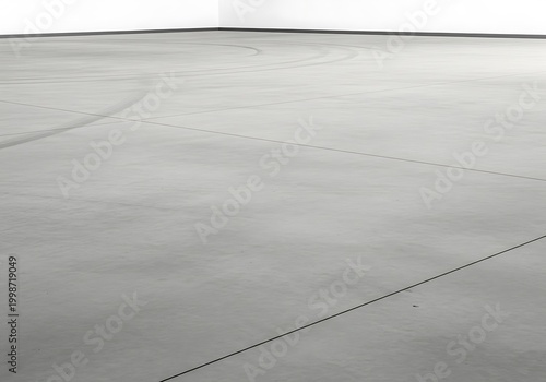 Empty Concrete Floor Surface with Subtle Textures and Lines.
