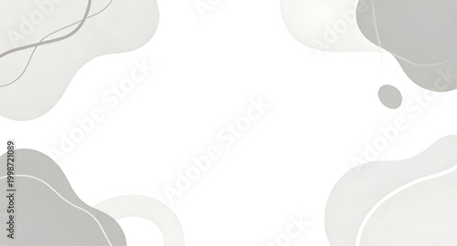 white gray abstract background, smooth curved waves, modern minimal wallpaper, elegant wave design, soft flowing shapes, clean abstract texture, luxury presentation background, subtle curved pattern, 