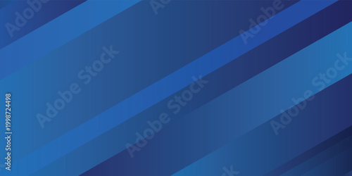 Blue abstract background with dynamic diagonal stripes and gradient geometric layers.