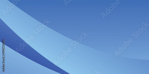 Blue abstract background with dynamic wavy shapes and smooth gradient layers modern illustration