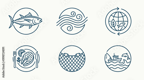 Celebrate World Tuna Day with a fisherman fishing in the ocean for a sustainable seafood day.