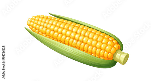 fresh corn on cob, yellow maize vegetable, organic farm produce, healthy fresh corn, natural food ingredient, sweet corn isolated, farm harvest maize, white background corn, nutritious vegetable crop,