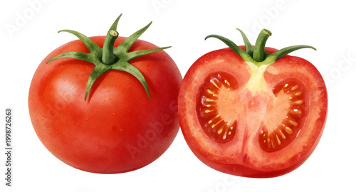 tomatoes isolated on white background