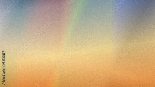 Bild auf Leinwand Gentle rainbow hues blend across a grainy gradient, echoing a dreamy sunset sky and offering a versatile, uplifting backdrop for creative designs and optimistic messages