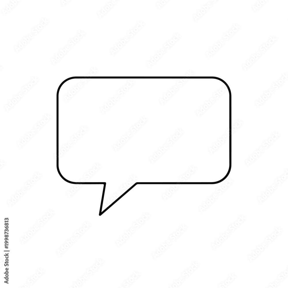 Fototapeta premium Speech Bubble Outline