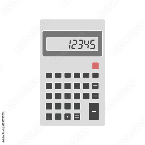 Electronic Calculator with Keypad and Display
