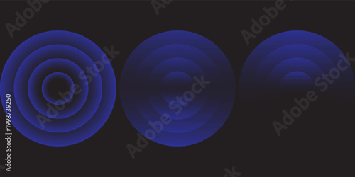 Sound wave. Signal concentric circle. Round light effect. Wifi range. Radio station signal. Water ripple with circle waves. A place or a painful point. Radar screen. Vector effect.