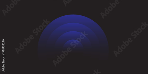 Sound wave. Signal concentric circle. Round light effect. Wifi range. Radio station signal. Water ripple with circle waves. A place or a painful point. Radar screen. Vector effect.