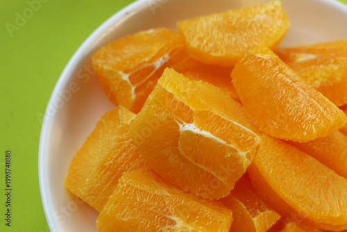 Konstfotografi Sweet and healthy navel orange segments