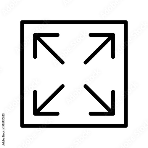 Scalability and Growth Line Icon for Business Expansion, Performance Optimization, Data Scaling, System Efficiency and Cloud Growth Concept Outline Vector Illustration