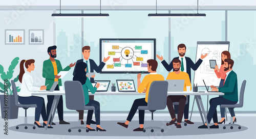 Business team meeting collaboration presentation concept