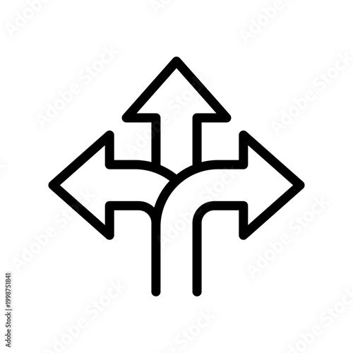 Scalability and Growth Line Icon for Business Expansion, Performance Optimization, Data Scaling, System Efficiency and Cloud Growth Concept Outline Vector Illustration