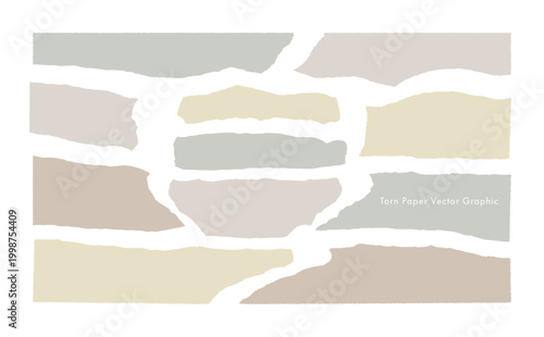 破れた紙のベクター・グラフィック素材