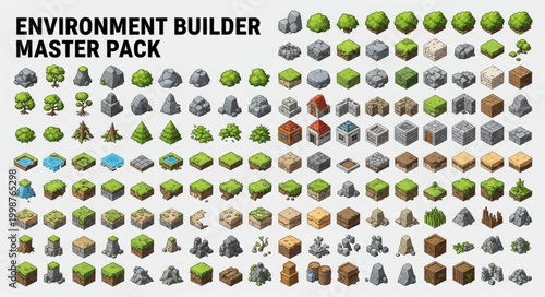 Environment Builder Master Pack Isometric Game Assets.