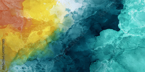 A vibrant display of artistic expression, a mesmerizing fusion of colors, creating a world of texture and fluidity with brush strokes. 