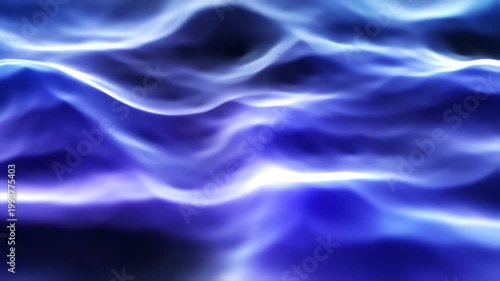 Abstract Energy Wave Background Animation with Blue and Purple Light Effects