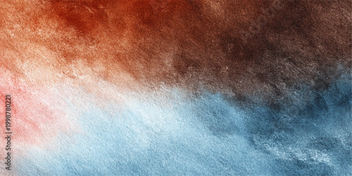 A breathtaking abstract art piece that seamlessly blends the raw power of earth tones with a soothing serenity of cooler hues. The artwork captures an interplay of textures and gradients.