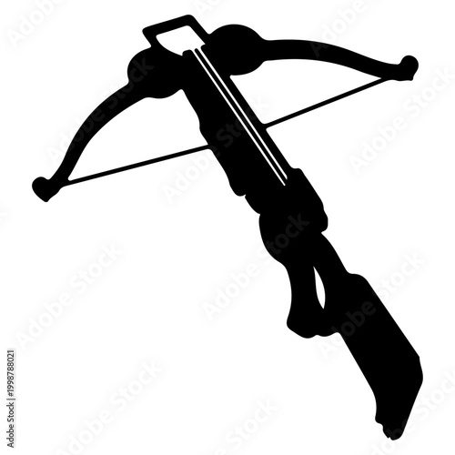 Silhouette of a Crossbow Weapon.