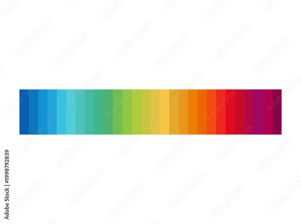 Obraz premium Vibrant colorful spectrum gradient with various hues and shades on display