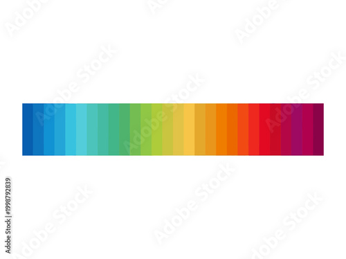 Vibrant colorful spectrum gradient with various hues and shades on display