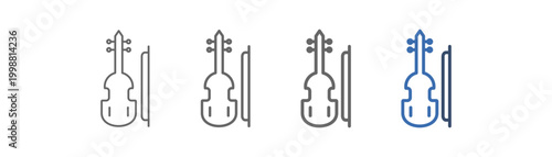 
outline icon set classical music with classical music design