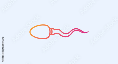 Sperm Cell Illustration, Fertilization Concept, Abstract Medical Science