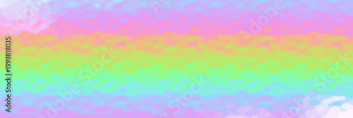 Iridescent holographic abstract rainbow seamless pattern. Vibrant background in 80s and 90s style. Tie dye art gradient effect. Unicorn wallpaper. Fairy tale backdrop.