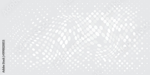 Dot white gray pattern gradient texture background. Abstract  technology big data digital background. 3d rendering.