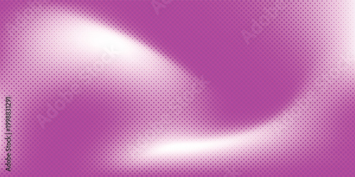 Purple halftone offset print texture with wavy dithered pattern.