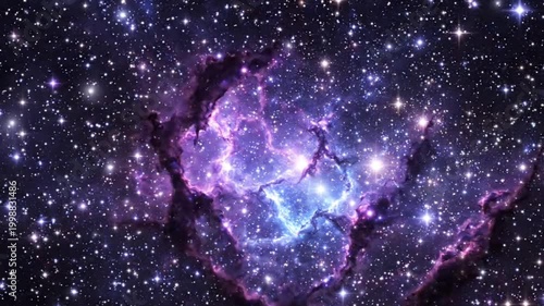 Vibrant space nebula in a ultra smooth animation,