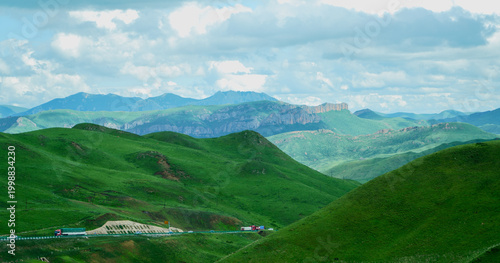 Grassland scenery in Gannan area of China