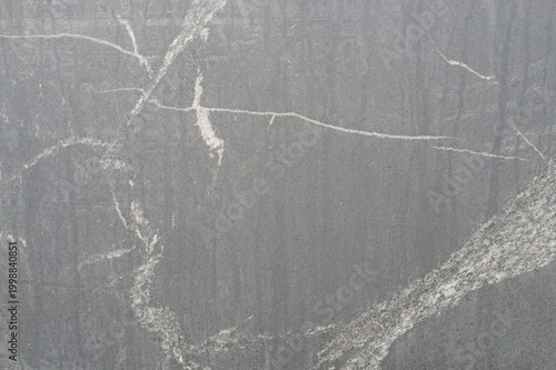 Konstfotografi silver grey honed granite polished texture, white veins