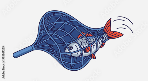 Fish Caught in a Net, Fishing, Seafood, Catch, Water, Animal