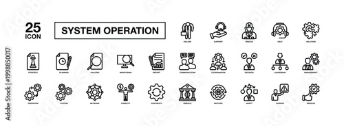 System Operation Icon Set
