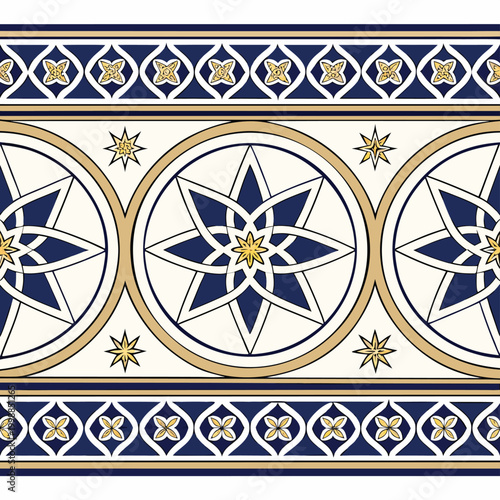 Luxury Islamic Geometric Seamless Vector Pattern
