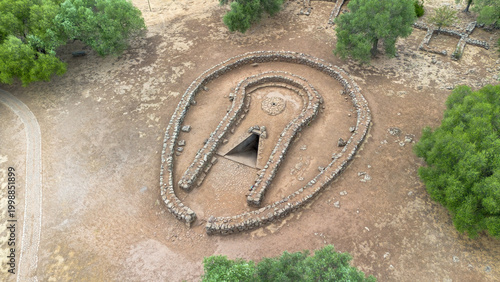 Photos Aerial view of the Pozzo Sacro di Santa Cristina, a masterpiece of Nuragic archi