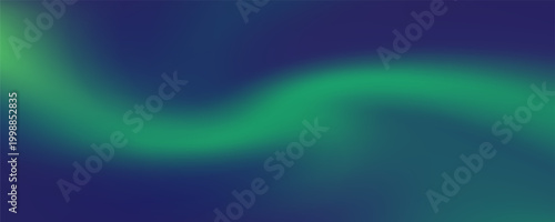 Abstract Aurora Northern Lights Background With Blue Green Gradient Waves And Soft Glowing Motion eps10